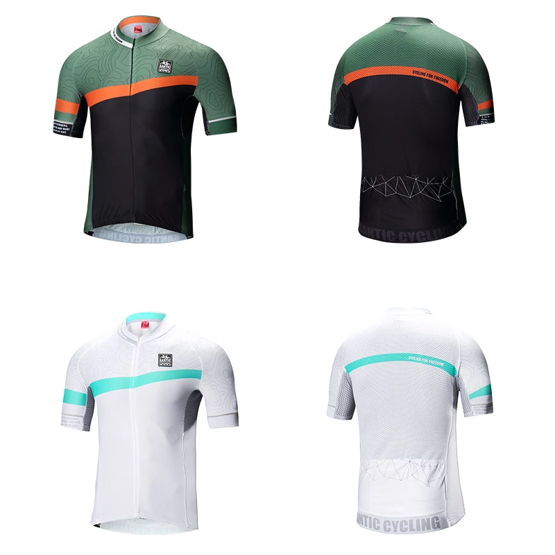Santic Джерси для велоспорта мужчин с коротким рукавом MTB дорожный велосипед