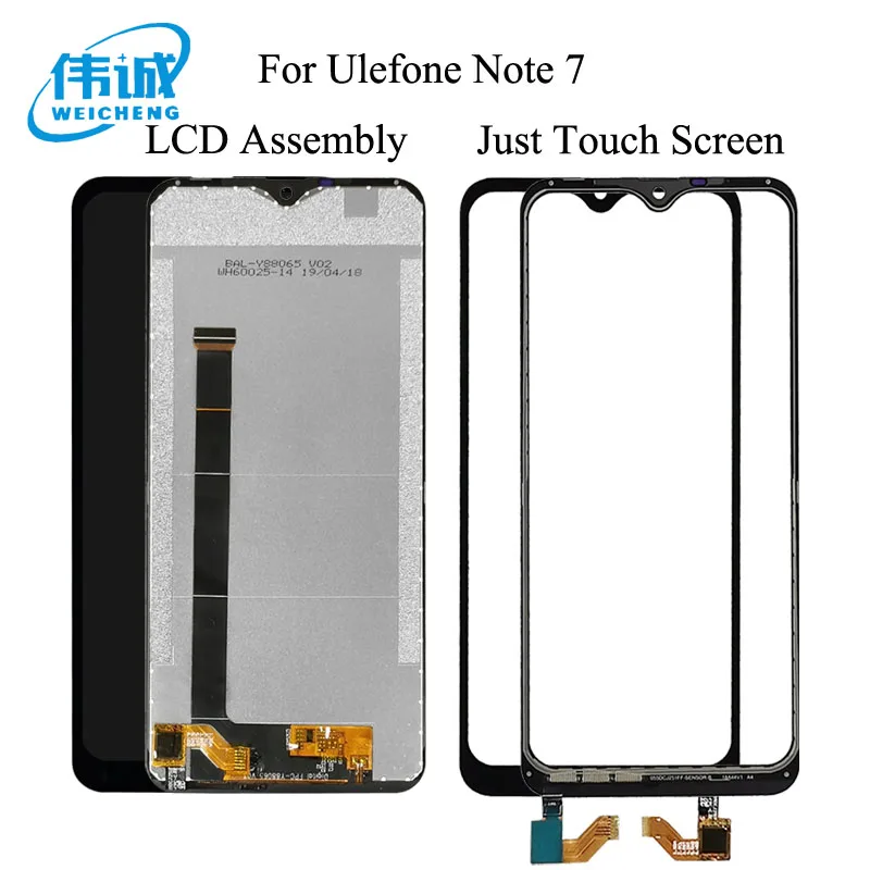 WEICHENG для Ulefone Note 7 ЖК-дисплей и сенсорный экран дигитайзер+ инструменты и клей для Ulefone Note 7 аксессуары для телефонов