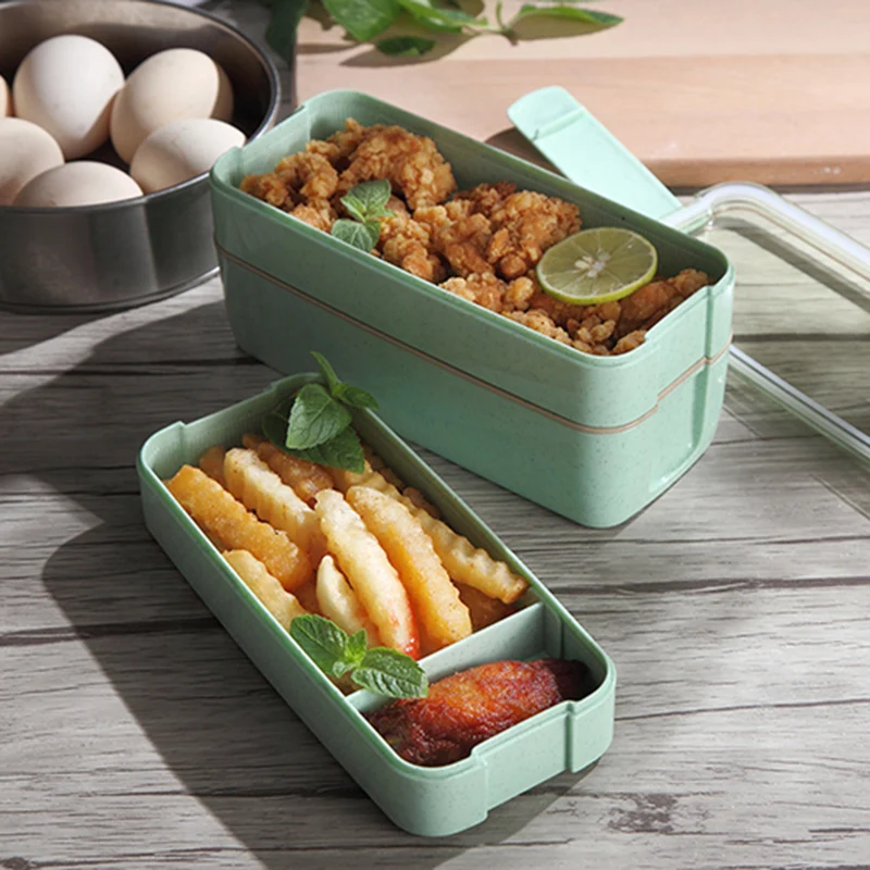 Ланч боксы контейнеры для еды микроволновые Bento коробки детей пикника