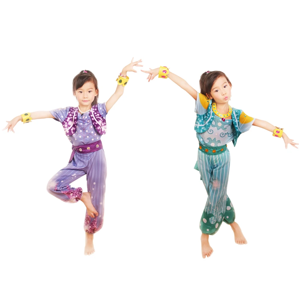 Shimmer and Shine в коробке платье до школы костюм Девушки Наряд Косплей Костюм|dress up|shimmer
