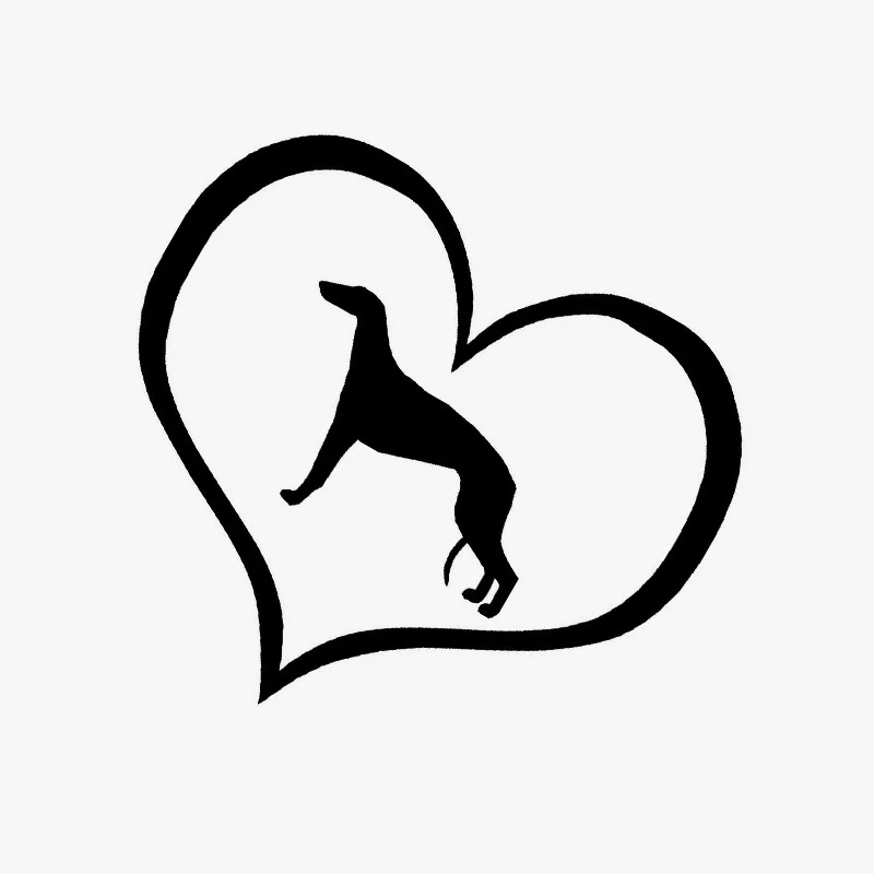 10 9*9 5 см Серый собака виниловый деколь отражающий наклейки для автомобиля