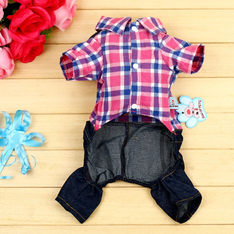 Новый бренд! Комбинезон для домашнего животного. Джинсовый комбинезон из 100%