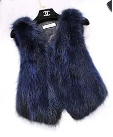 Жилет женский из натурального Лисьего меха FP819 |