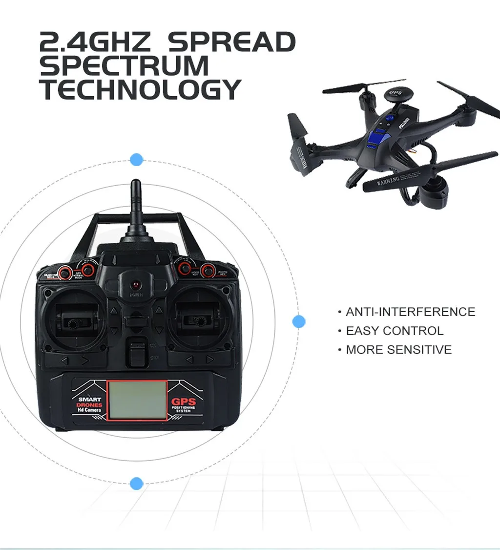 X191 Квадрокоптер 2 4 ГГц 720P HD Камера WI FI FPV GPS опорная точка Дрон с в режиме реального