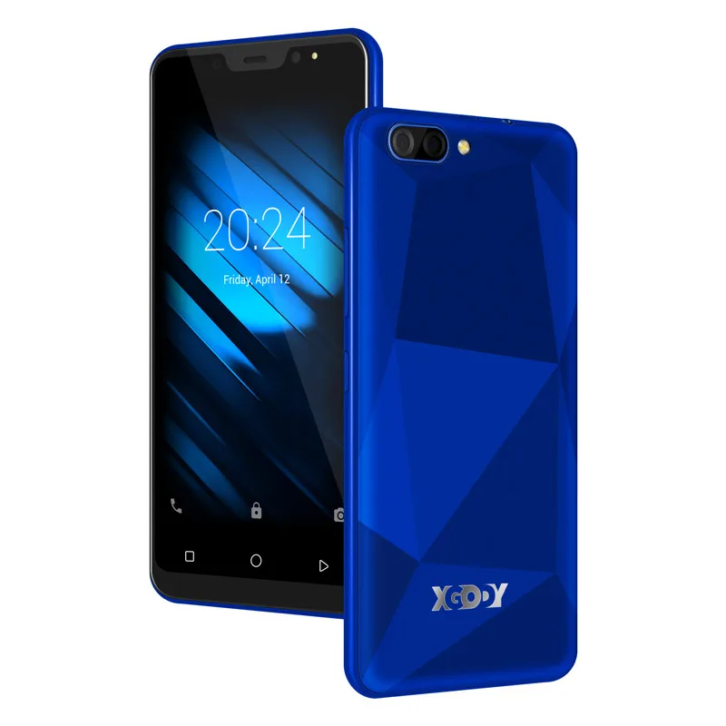 Синий Xgody X27 смартфон 3g WCDMA Android 9,0 четырехъядерный MTK6580 5," экран 1 Гб ОЗУ 16 Гб ПЗУ две камеры мобильный телефон - Цвет: Синий