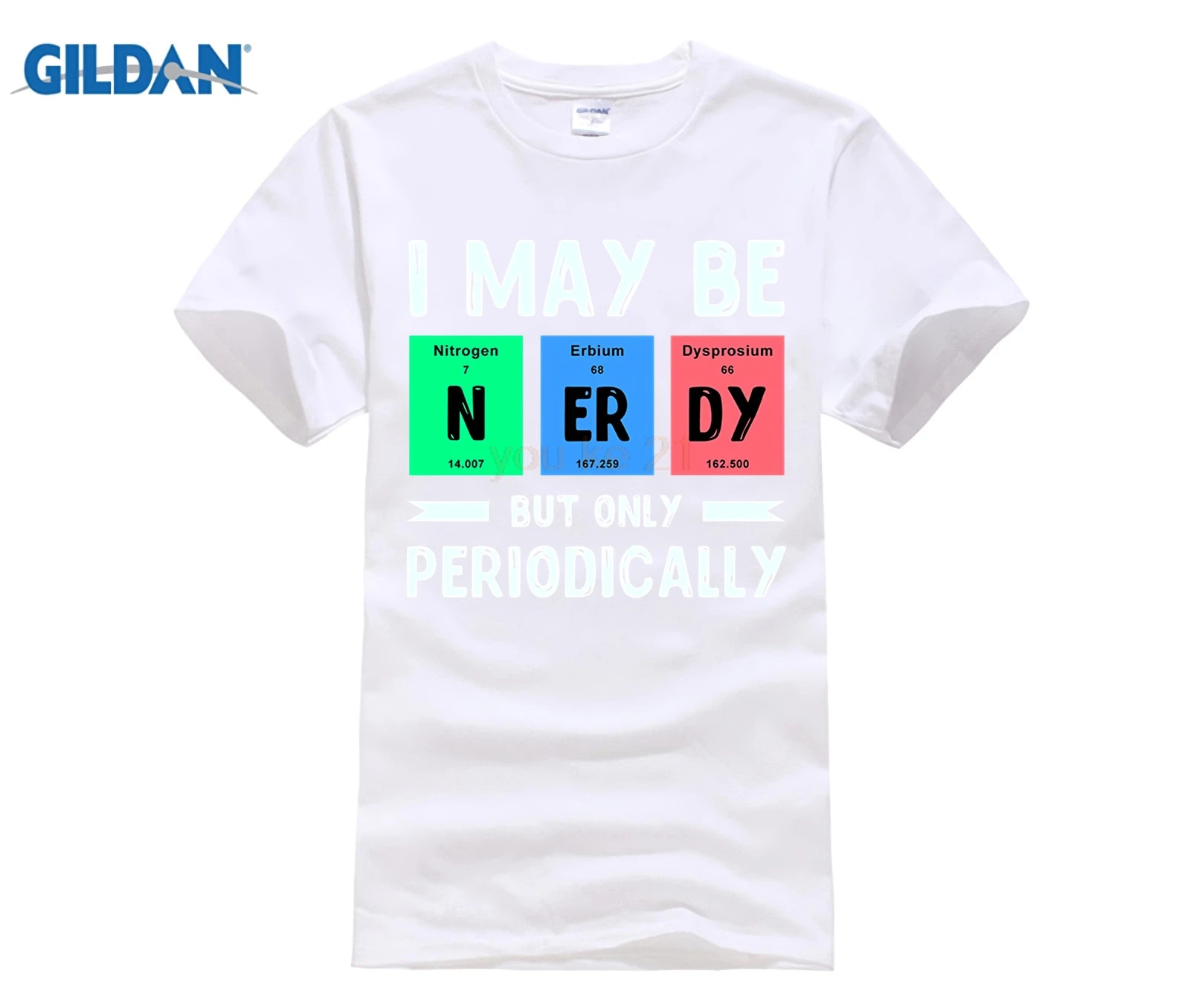 Футболка GILDAN Nerdy Periodic Table Of Elements | Мужская одежда