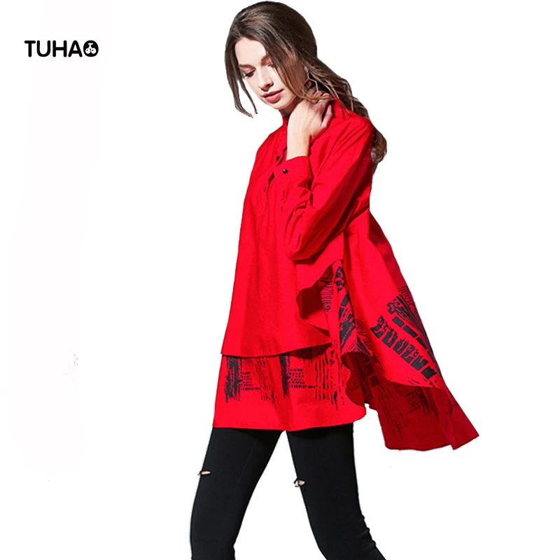 

Блузка женская, демисезонная, однотонная, с оборками, TB6890, 4XL, размера плюс