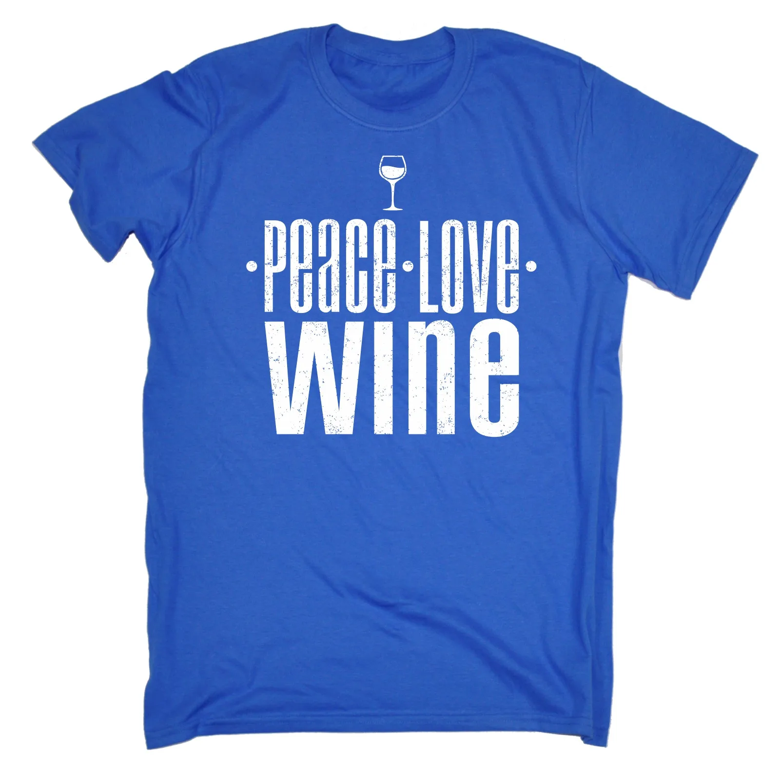 Футболка с надписью PEACE LOVE WINE вечерние футболки для питья вина паба забавный