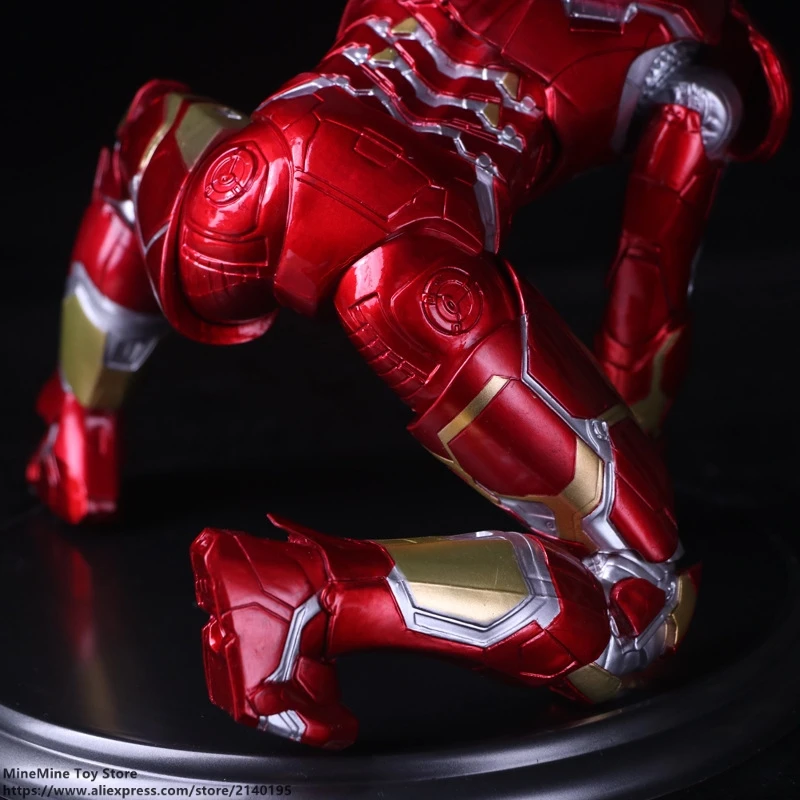 DISNEY Marvel Мстители Железный человек 3 17 см фигурка аниме мини украшение ПВХ