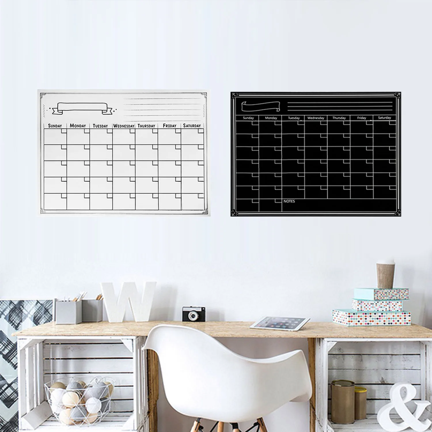 

40x30cm Reusable Magnetic Dry Erase Calendar Weekly Monthly Planner Whiteboard Board for Refrigerator Home Kichen Office Fridge