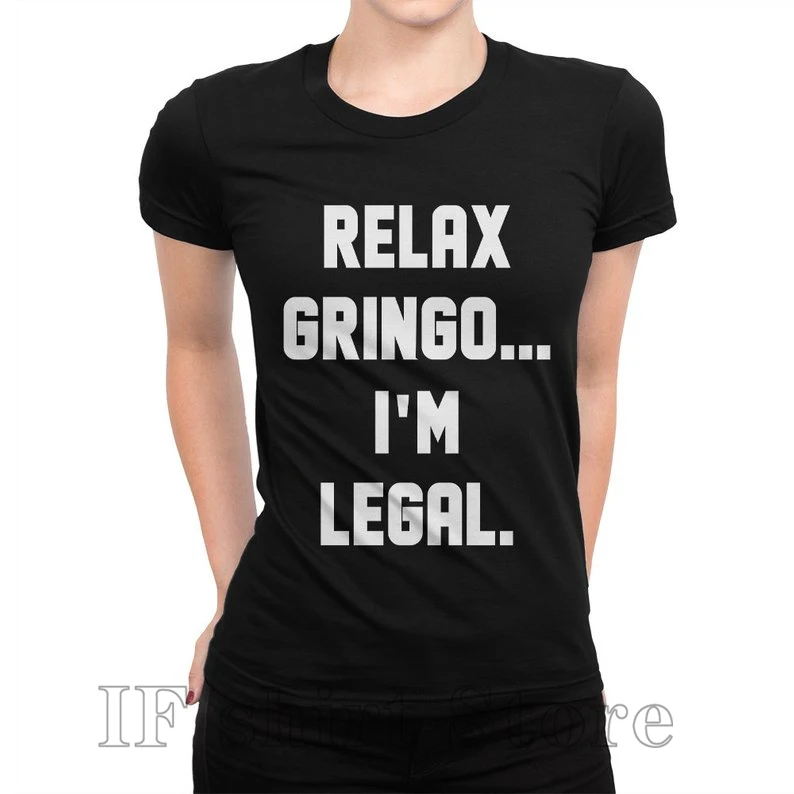 Веселая легальная футболка Relax Gringo Im для мужчин и женщин все размеры 100% хлопок