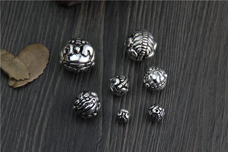S925 Thai silver DIY sterling silver Color jewelry lucky brave troops bead bracelet beads