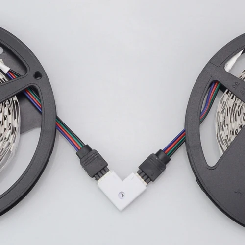 L-образный RGB-разъем для светильник Ной ленты Аксессуары Угловой Женский адаптер |