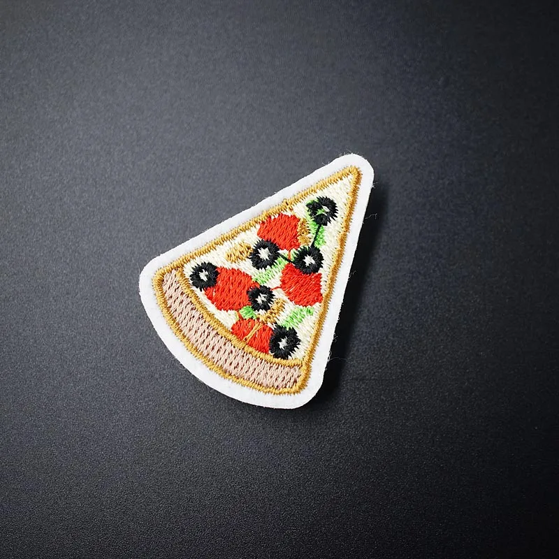 Pizza (Size:3.3X4.4cm) DIY Cloth Badges Mend Decorate Patches Jeans Bag Clothes Apparel Sewing Decoration Applique | Дом и сад