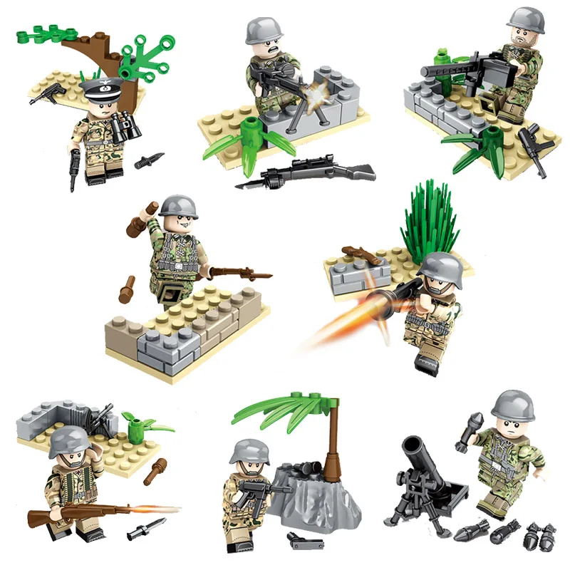 Kitoz WW2 битва Берлинской армии строительный блок мини игрушка фигурка Вторая