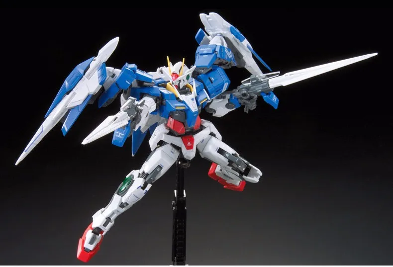 Bandai подлинный RG 1/144 аниме HG 00 Raiser Gundam GN-0000 модель собранная 13 см 00R робот фигурка gunpla мультфильм детские игрушки