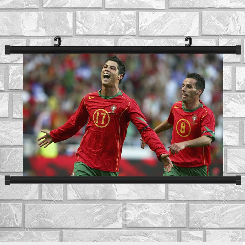 Плакат для Криштиану Роналду Искусство Шелковый Ткани с стеной выделите 40x24/21x13