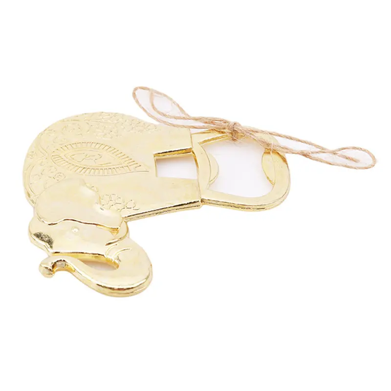 Creative Luxury Golden Elephant Bottle Opener Wine Beer Champagne Wedding Party Gift Baby | Дом и сад