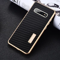 imatch real carbon fiber aluminum metal case for samsung galaxy s10 plus luxury full protection back cover for samsung s10 case