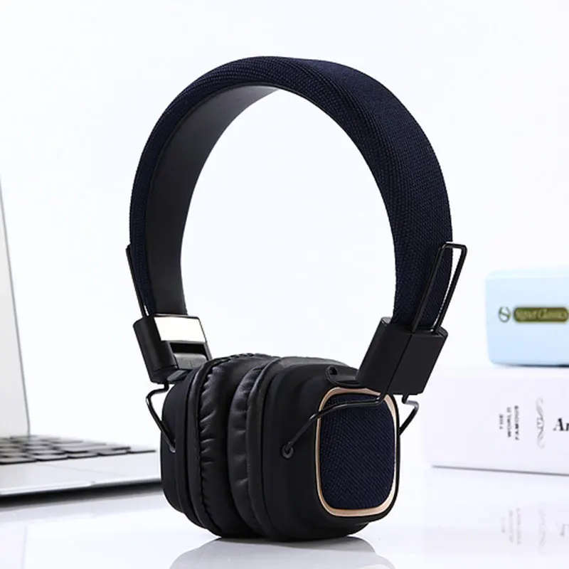 Black DOITOP Портативный Складной HIFI Bluetooth 4,2 спортивный музыкальный головной убор наушники гарнитура беспроводные стерео HD Низкий Бас Наушники с микрофоном - Цвет: Black