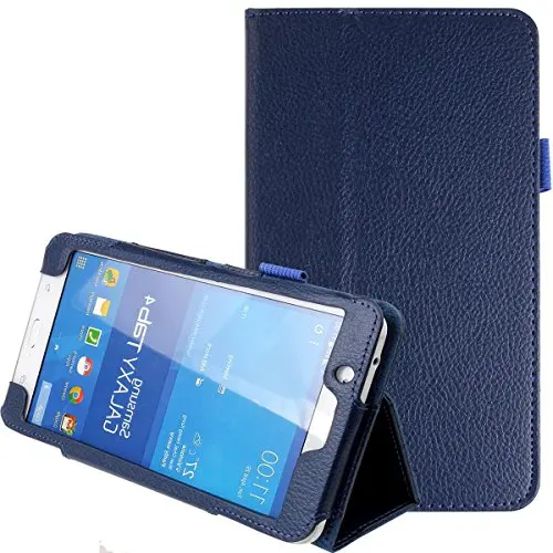 Dark Blue Для samsung Galaxy Tab 4 7,0 чехол складной из искусственной кожи чехол-подставка для samsung Galaxy Tab 4 7," планшет SM-T230 чехол для SM-T231 - Цвет: Dark Blue