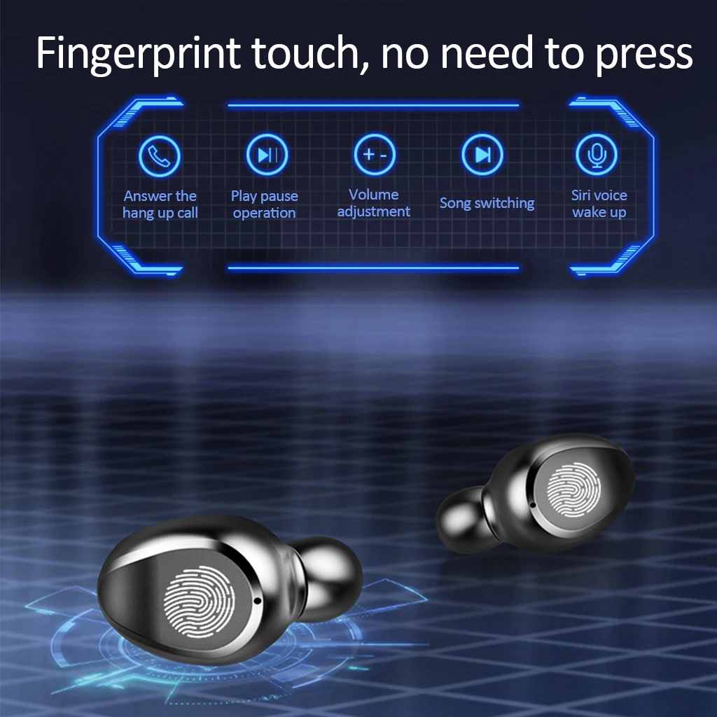 Orunjo F9 наушники вкладыши TWS Bluetooth V5.0 Портативный Беспроводной гарнитура