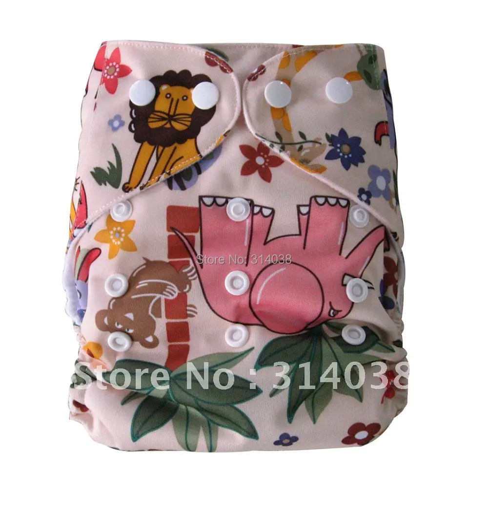 Risunnybaby хлопковые детские подгузники моющиеся и многоразовые регулируемые