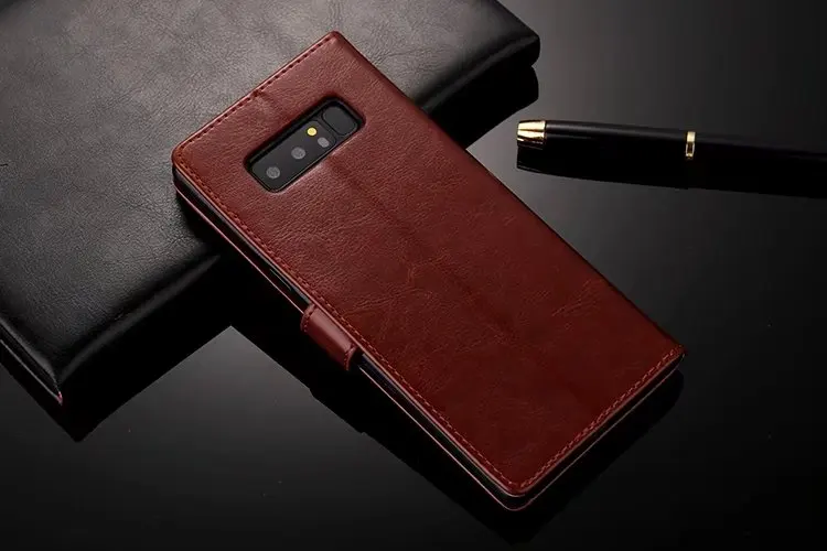 Кожаный чехол-книжка с рисунком Crazy Horse для samsung note 8 9 чехол Samsung S8/S8 Plus/A3 A5 A7 2017 30