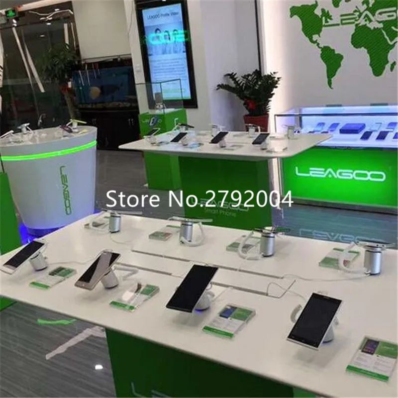 

10 pcs/lot Clamp Anti-lost Display Alarm Mobile Phone Security Recoiler Holder Charging for IOS/ Android Phone Security