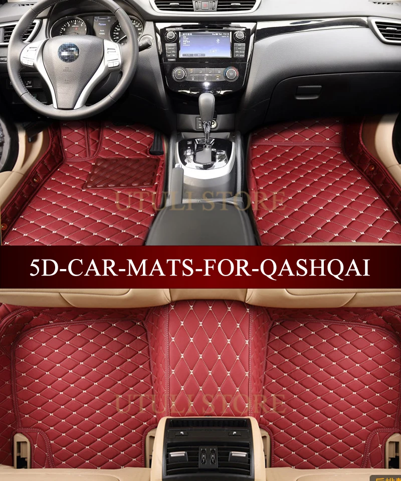 

Leather Car floor mats for Nissan Patrol Y61 Y62 Qashqai Pathfinder Xtrail Maxima March custom fit car carpet floor foot mats