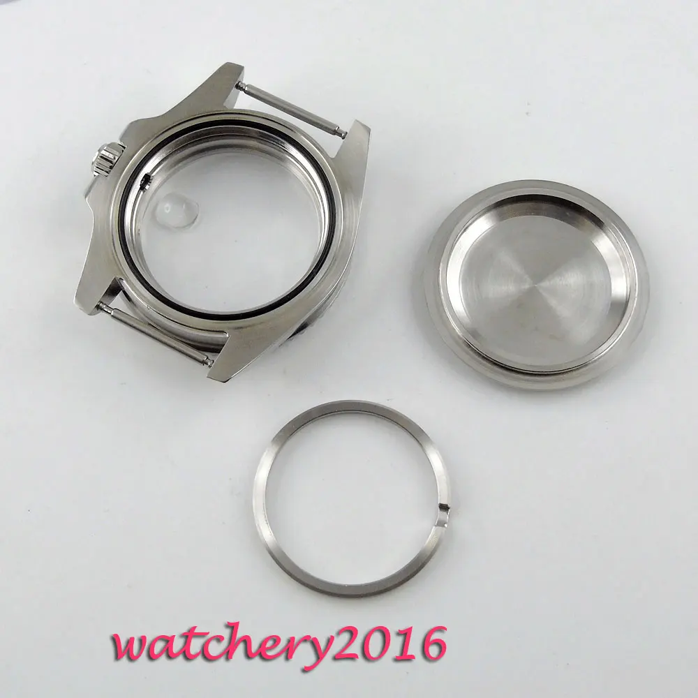 Новый 40 мм сапфировое стекло зеленый керамический корпус чехол для часов