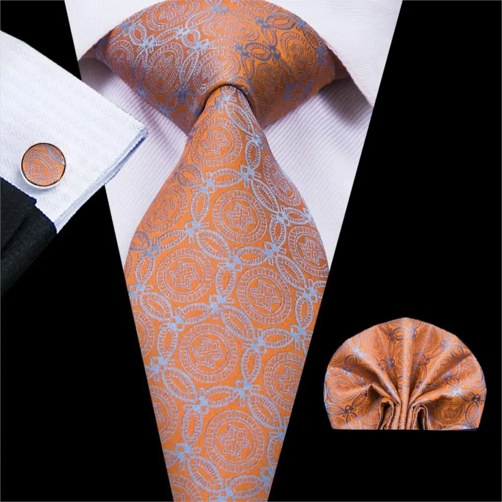 Hi Tie 2018 горячая Распродажа 100% шелк новый жаккардовый семейный набор для мужчин