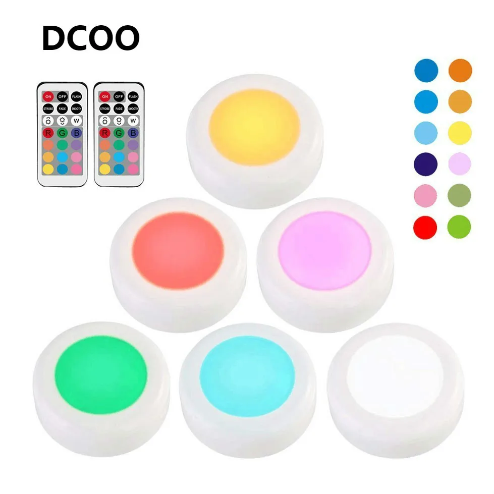 

Светодиодный светильник DCOO Rgb, 12 цветов, с регулируемой яркостью, для кухни, для шкафа, лестницы, коридора, ночной Светильник