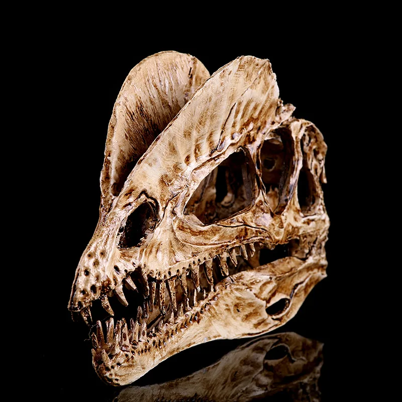 Dilophosaurus скелет модель смола для дома и офиса Хэллоуин украшение динозавры форма