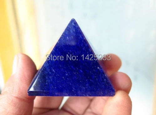 

blue.smelt quartz crystal pyramid point healing