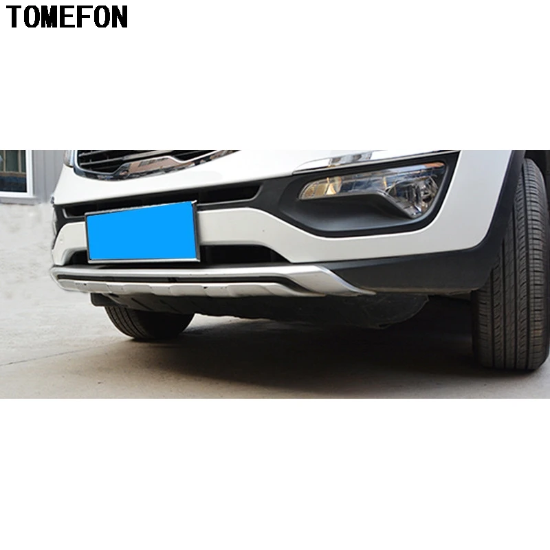 TOMEFON для Kia Sportage R 2010 2011 2012 2013 2014 ABS хромированный передний и задний бампер защита