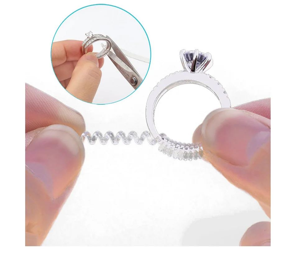 2 шт. Винтажное кольцо на спиральной основе размер регулировщика жесткий