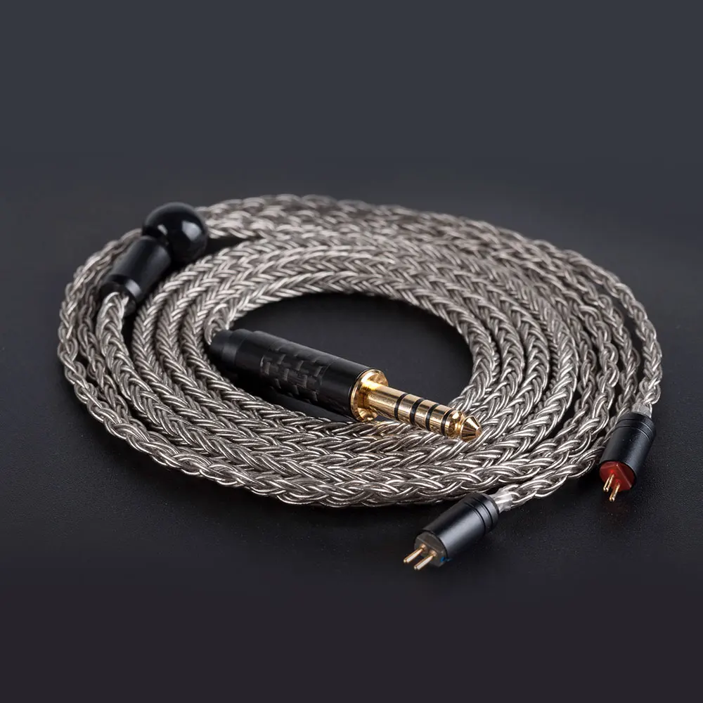 16-жильный посеребренный кабель AK hifiears 2 5/3 5/4 4 мм балансировочный с MMCX/2-контактным