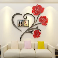 3d stereo wall sticker rose flower wedding room romantic decoration living room sofa background wall bedroom photo frame