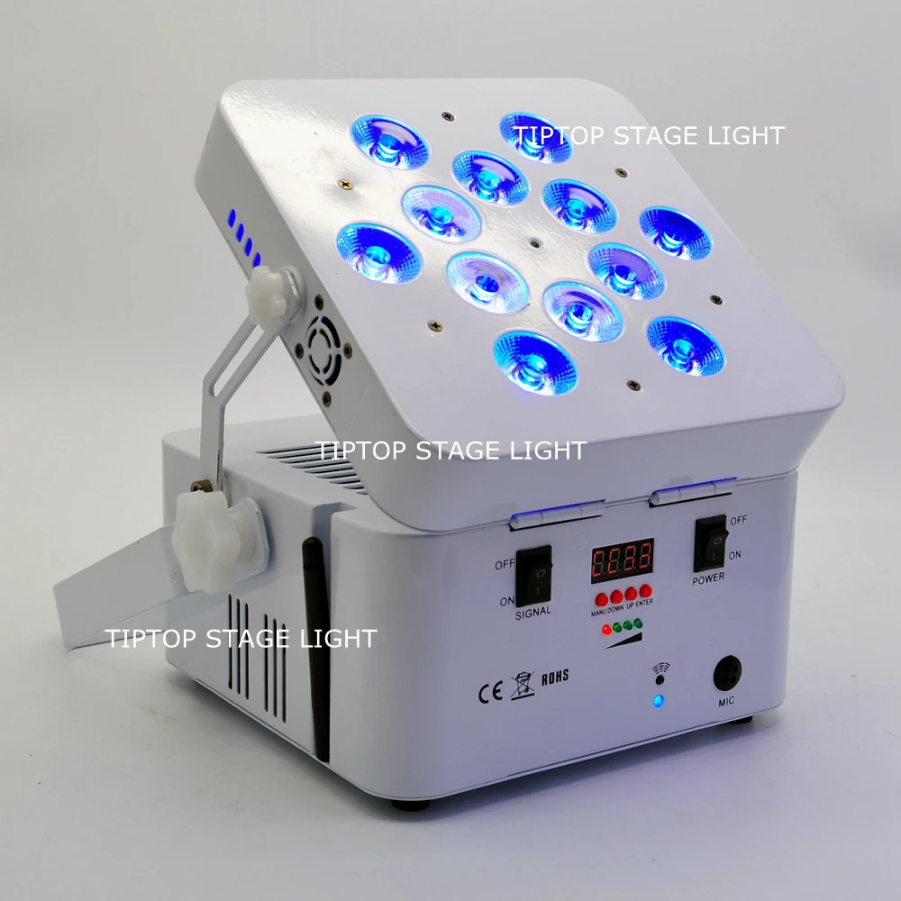 TIPTOP TP G3038 6IN1 20XLOT RGBWA UV Freedom dj Led Par Light полностью беспроводной 12X18 Ватт LED Wash fixment D Fi