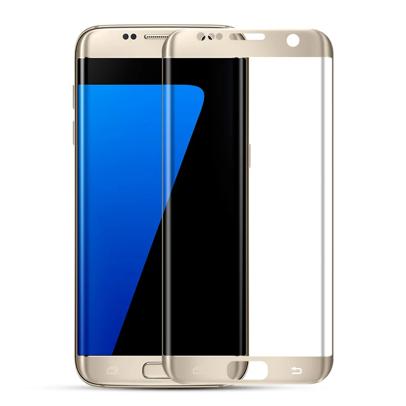 Защитное стекло Gourde для Samsung Galaxy S7 Edge изогнутое защитное с полным 3D покрытием |