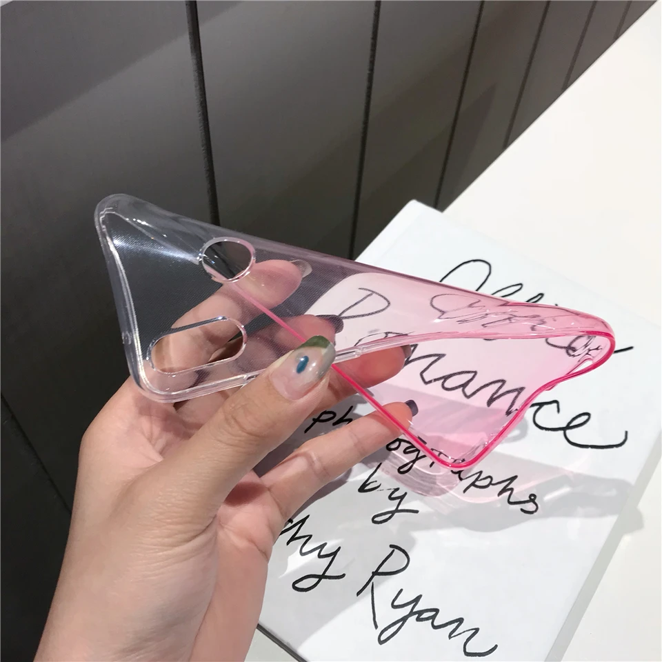 Gradient TPU Silicone Case For Huawei Honor 8X 10 9 7X 6X 7A 6A Y5 Y6 Y7 2018 Cover Back Soft Full Phone Cases Coque |
