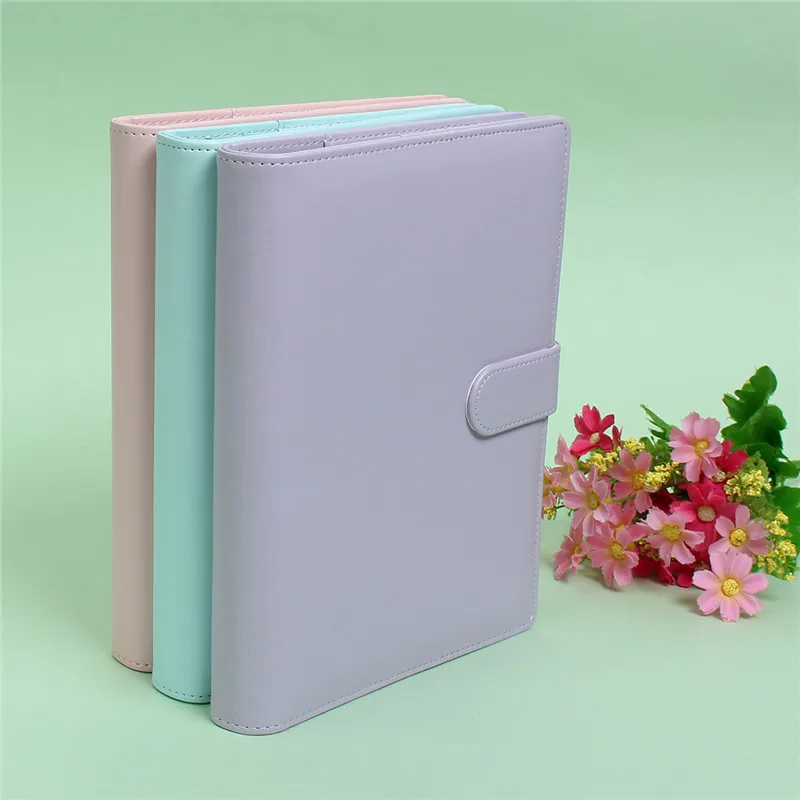 Mrosaa, карамельный цвет, A5, кожа, запасной лист, блокнот, спираль, переплет, планировщик, сменная Обложка, 6 отверстий, вкладыш, блокнот, оболочка