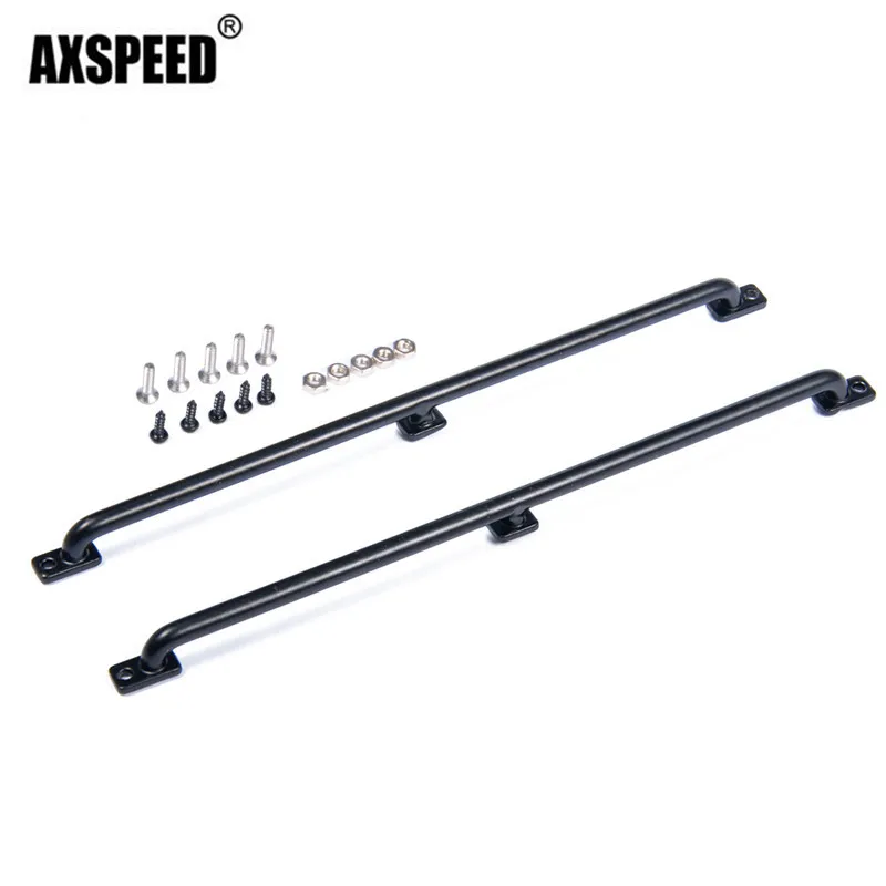 

AXSPEED 1 set 130/145mm metal crossbar handrail simulation car shell handrail lever for 1:10 model car #B
