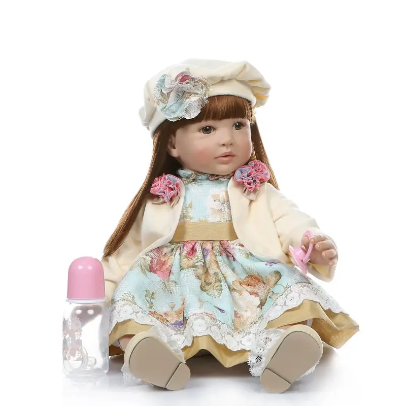

NPK 60cm Silicone Reborn Super Baby Lifelike Toddler Baby Bonecas Kid Doll Bebes Reborn Brinquedos Reborn Toys For Kids Gifts