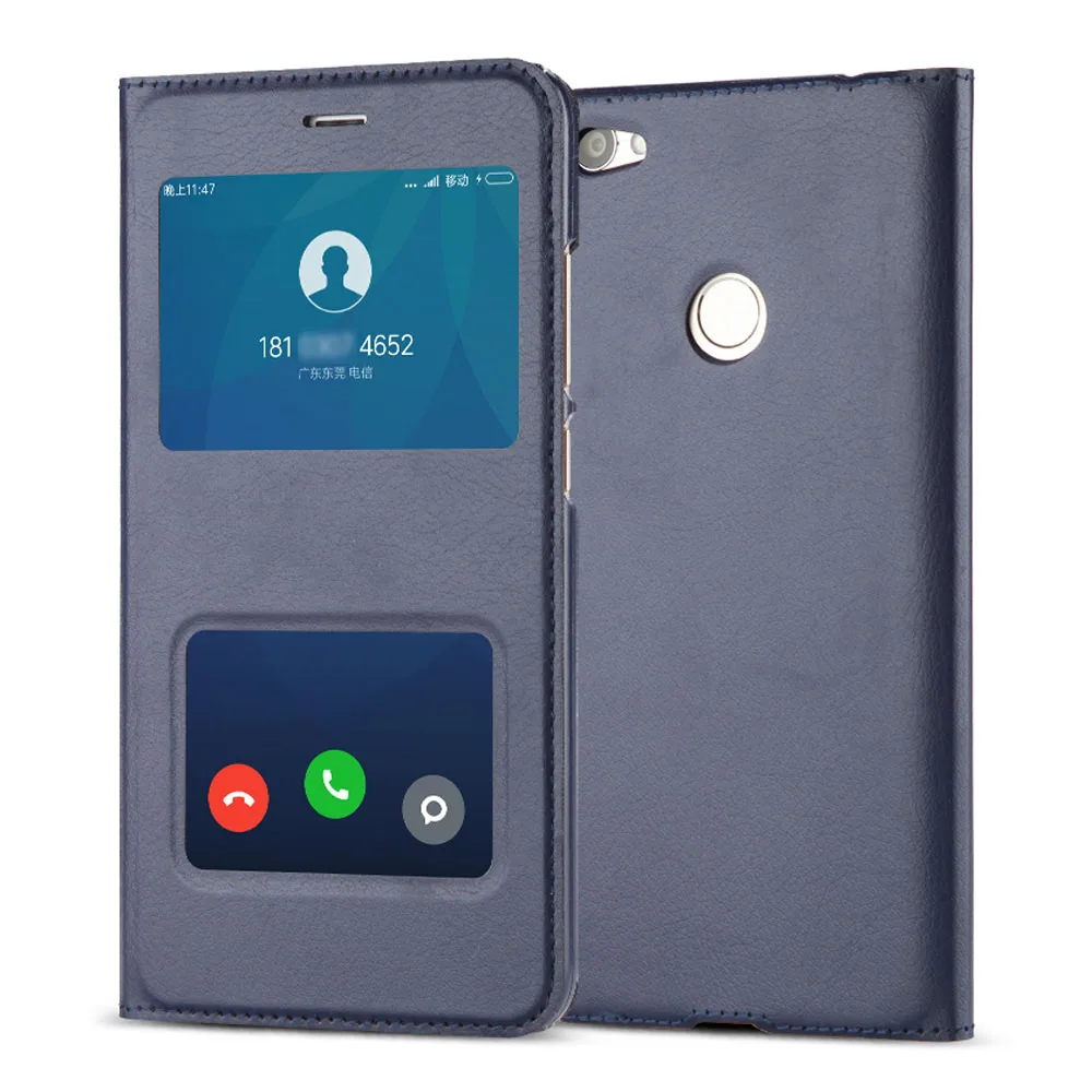 Dark Blue Откидной кожаный чехол для телефона Xiao mi Red mi 5 Plus 6 Pro 6A Note 5A Prime Red mi 5 Red mi 5A Red mi 6 Red mi 6A Note5A mi 6X A2 Lite - Цвет: Dark Blue