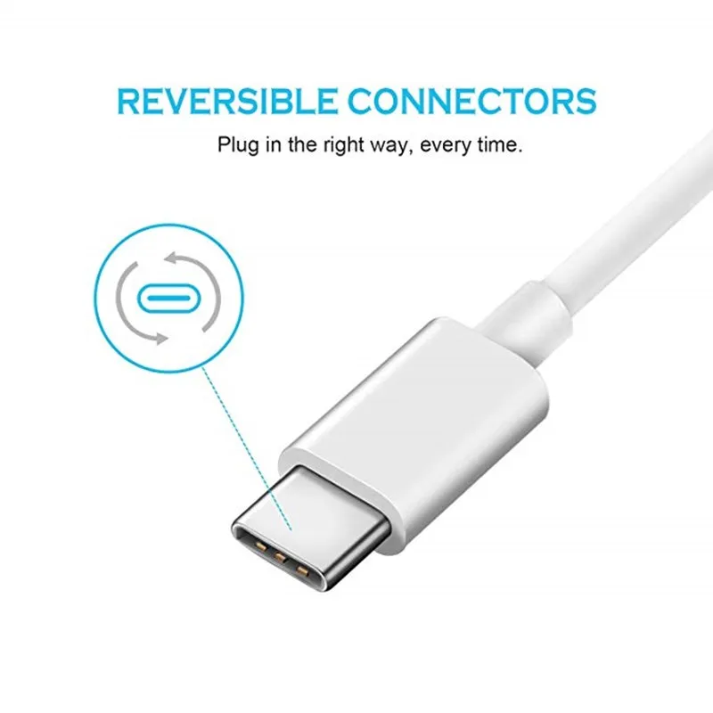 3 шт./лот 1 м Type C кабель для Samsung S10 плюс S9 Note 9 зарядки USB-C Type-c Xiaomi MI Band 8 Redmi note 7 One PLUS 6T