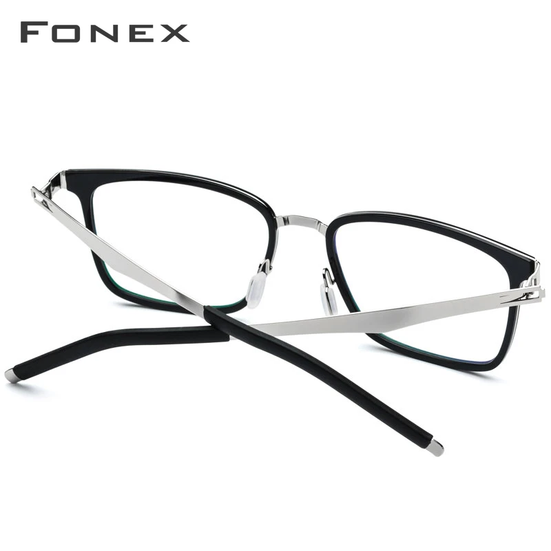 FONEX TR90, оправа для очков, Мужские квадратные очки по рецепту,, новинка, близорукость, оптическая оправа, очки для женщин, Безвинтовые очки