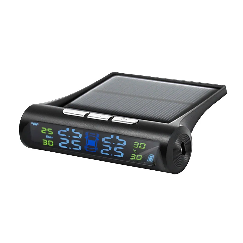 Цветной экран TPMS автомобильный универсальный монитор для шин Солнечный беспроводной датчик давления в шинах Автомобильный датчик для шин