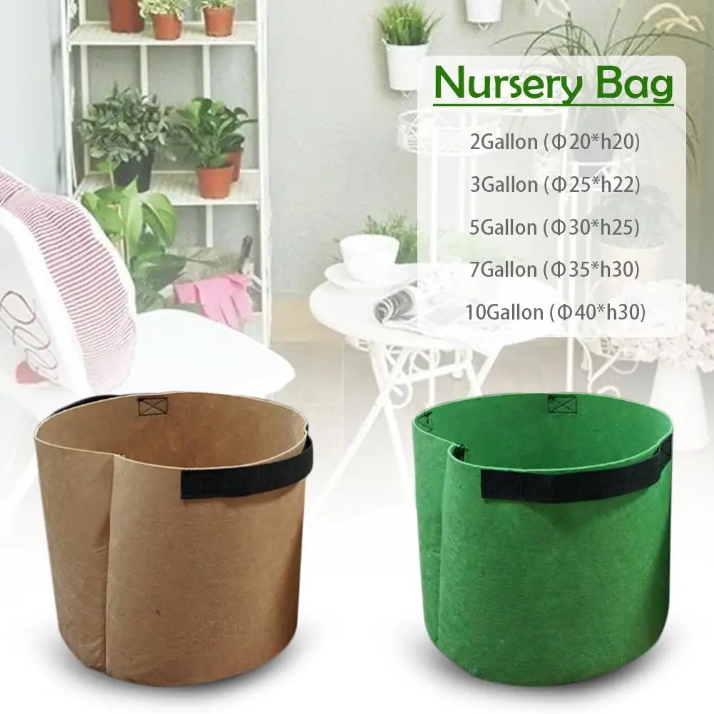 Нетканые садовые пакеты для выращивания 1 шт. кастрюли растений в саду мешки